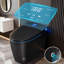 Toilettes intelligentes noires BCANHOME avec bidet avancé et couvercle à ouverture automatique, consommation d'eau de 1000 g, siège chauffant à fermeture douce, double chasse d'eau automatique de 1,28 gallons, fonction massage nettoyante, lavage/séchage à eau chaude, télécommande
