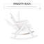Chaise berçante d'extérieur en bois Outsunny