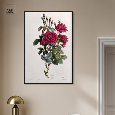 Art Remedy, impressions sur toile, chuchotements de la rose