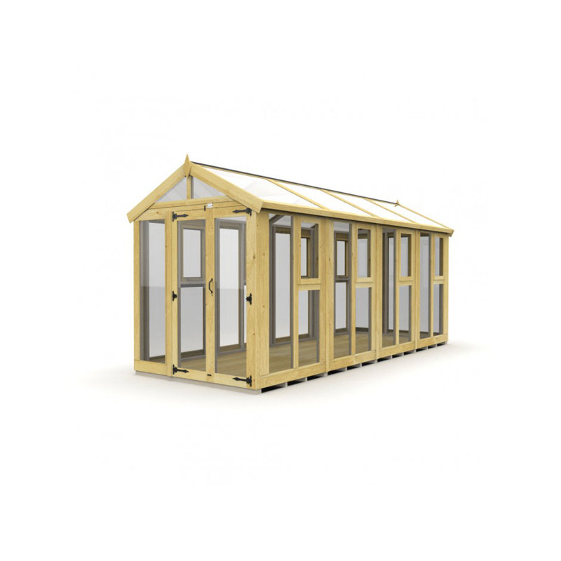 6x16 Glass Green House