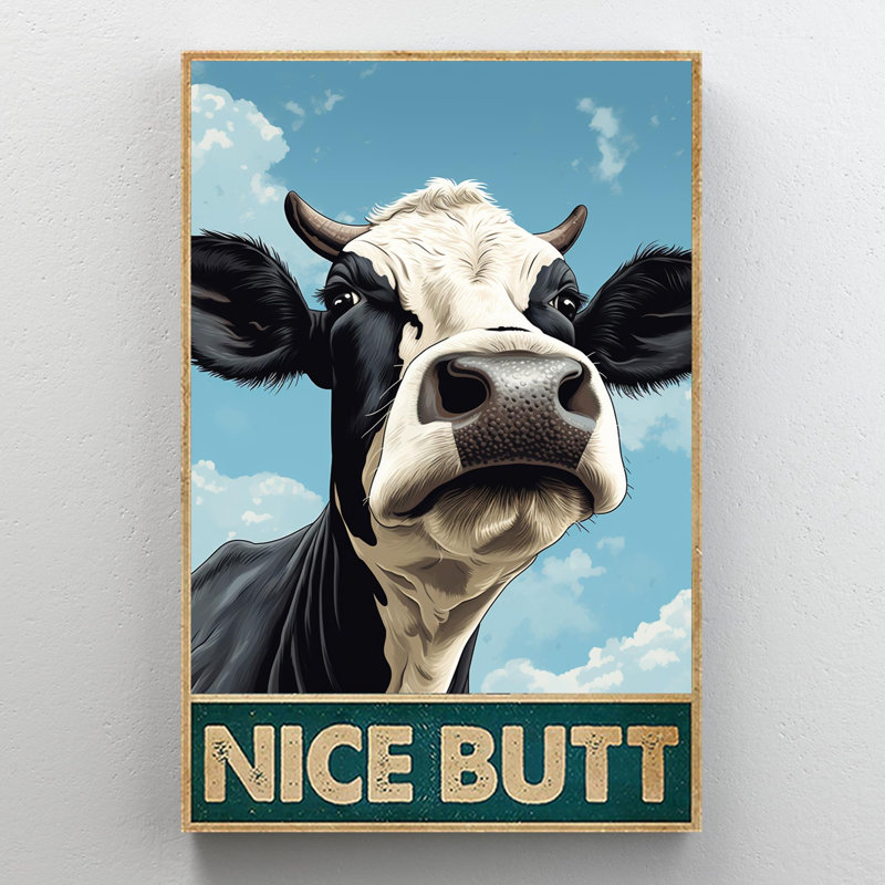 «Cow Cow», reproduction sur toile, H 14 po x l 11 po