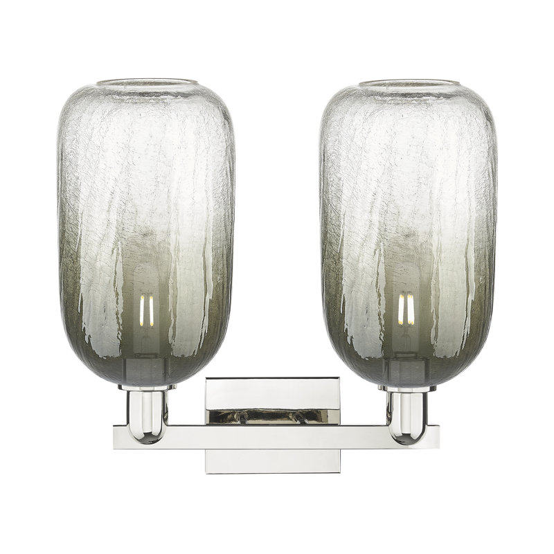 Éclairage pour meuble-lavabo Brookhaven, Gris / nickel poli