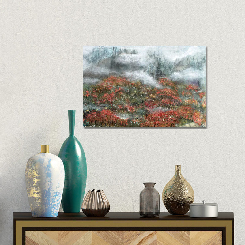 «Misty Ridge», reproduction d'art sur toile tendue, H 12 po x l 18 po