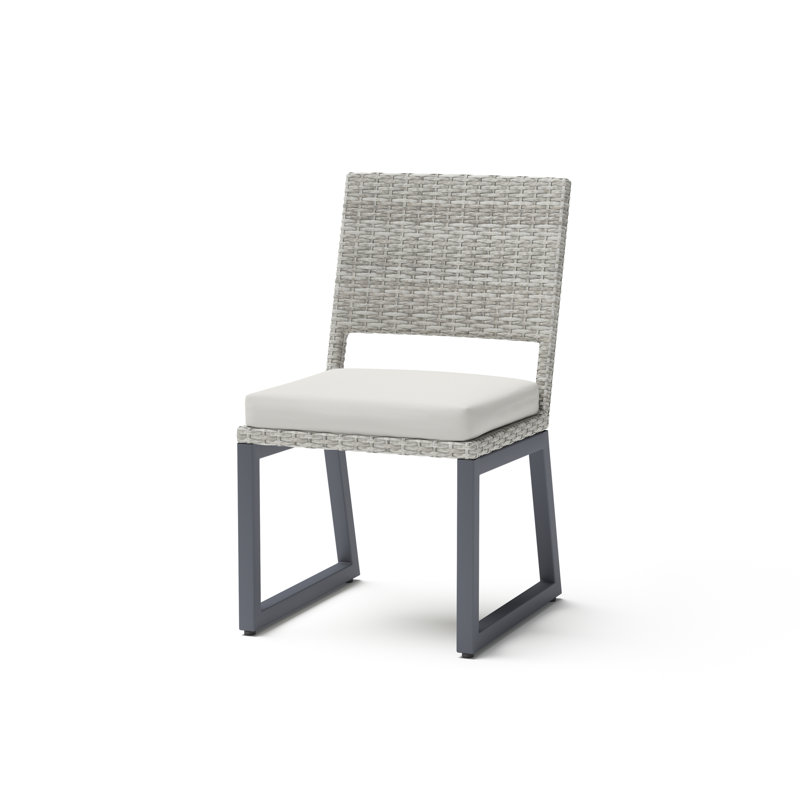 8 Piece Sunbrella Outdoor Patio Dining Chairs - Navy, Gray, White
