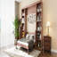 Grand lit escamotable avec bureau et bibliothèque-1232217260