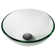 Kraus 14 Inch Clear Glass Vessel Sink in Clear with Pop-Up Drain