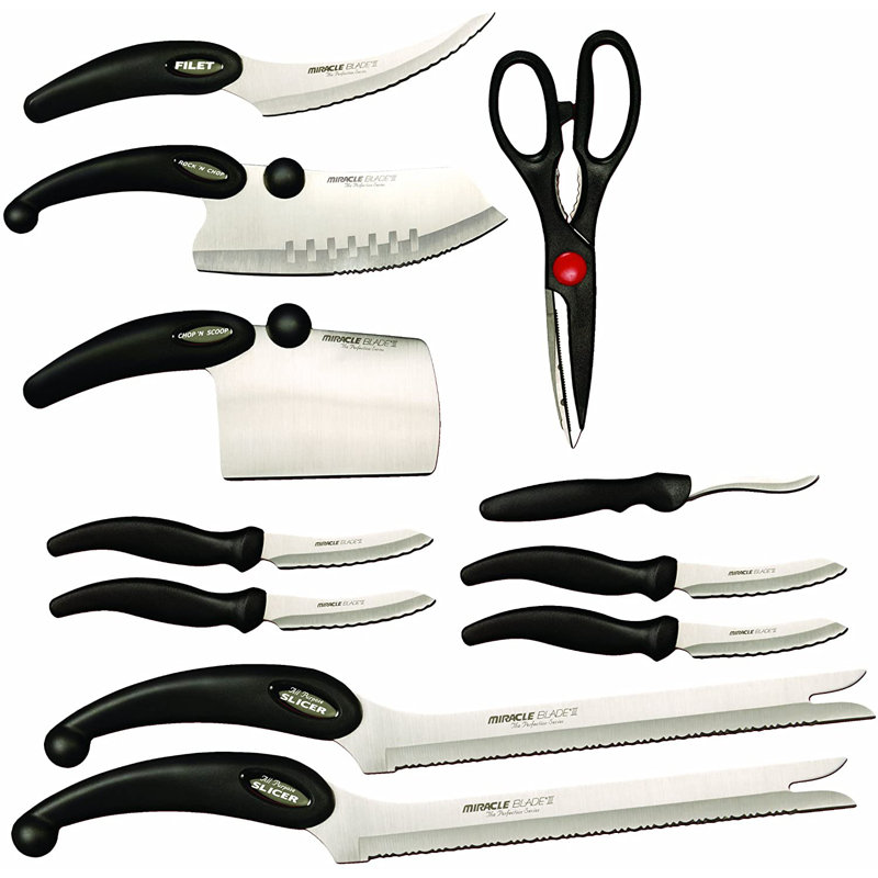 Ensemble de 11 couteaux assortis Miracle Blade III Perfection Series