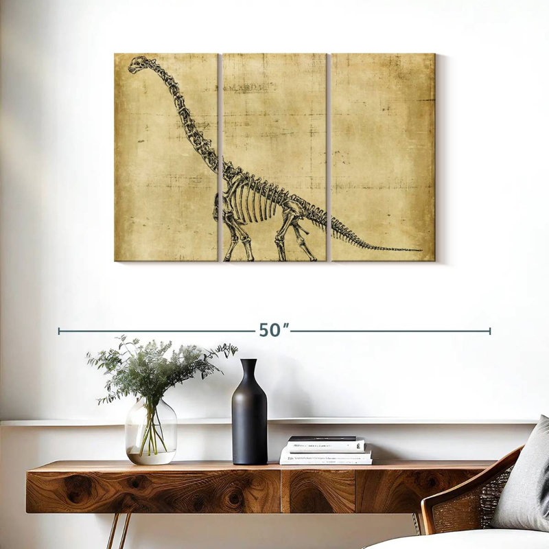 Étude du brachiosaure Brampt, H 24 po x l 38 po