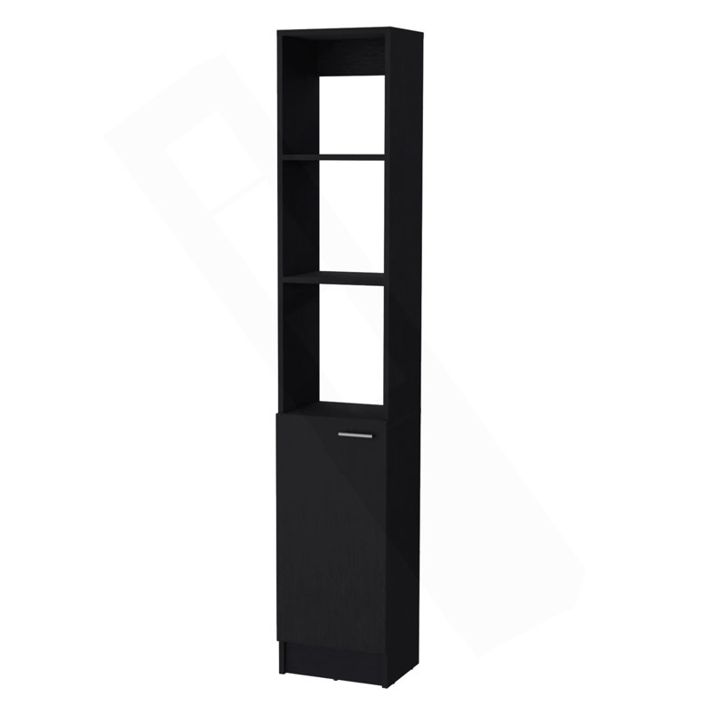 Armoire à linge 1 porte Wenge, Wengé