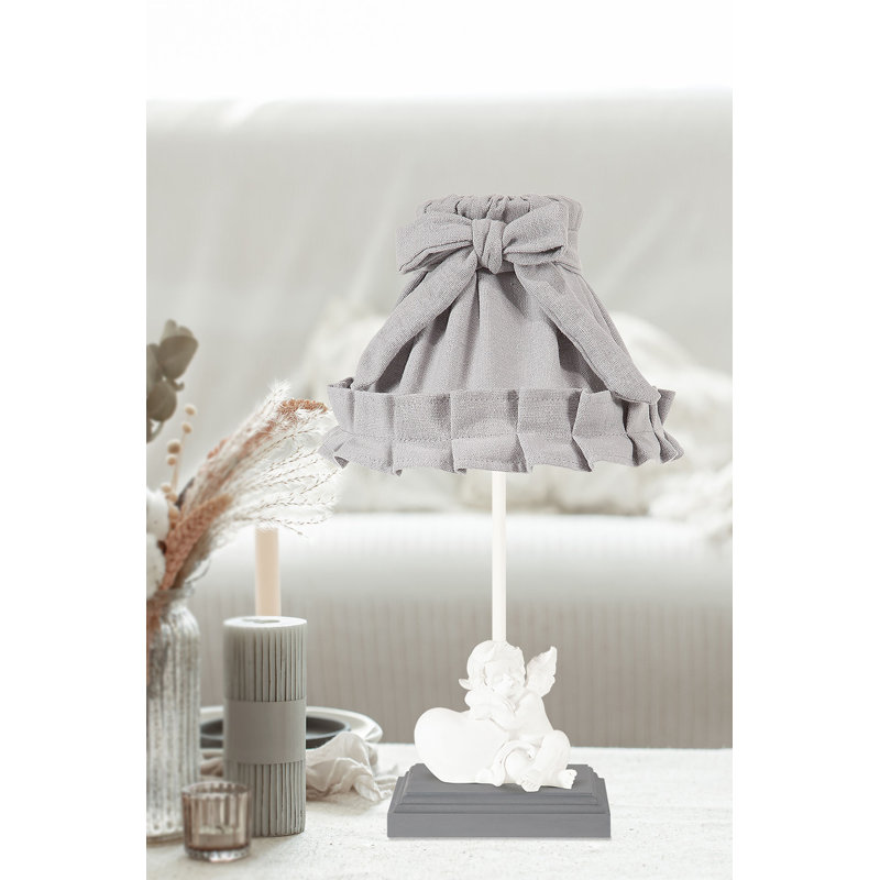 Lampe de table 16,5 po, Gris, Gris
