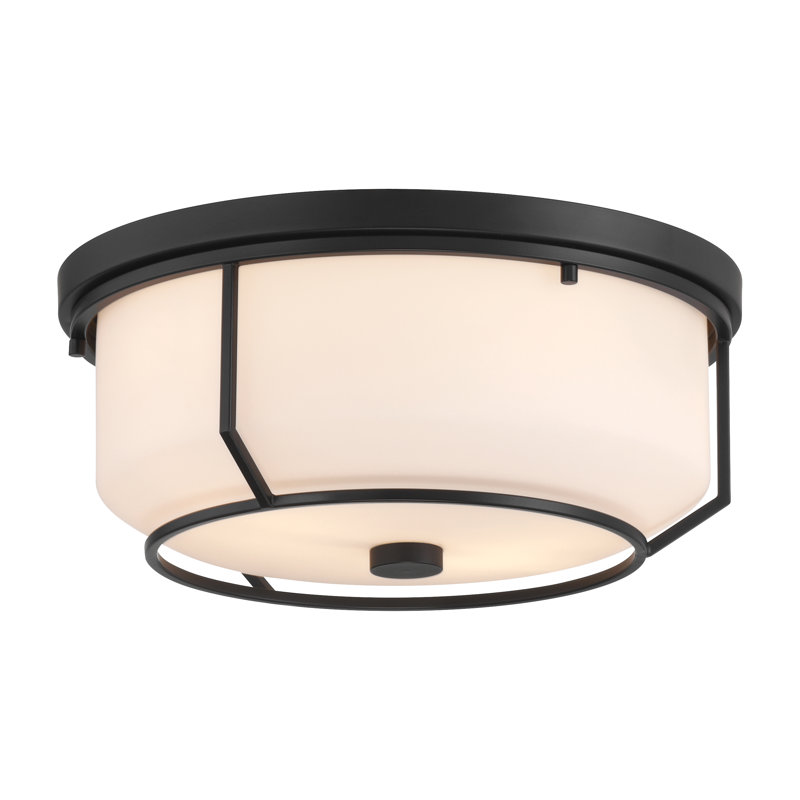 2LT Flushmount, Matte Black
