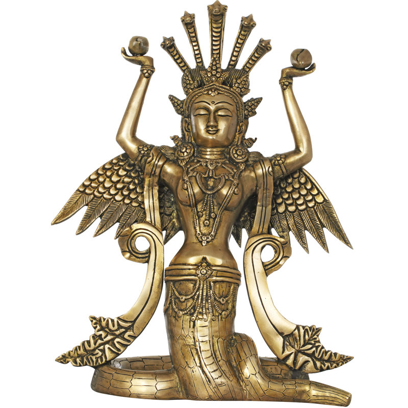 Handmade Stainless Steel Statue Decorative Object, Natural Brass