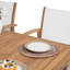 Ensemble de salle à manger de patio en bois d'acacia pour 6 personnes avec table rectangulaire extensible-960915606