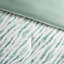 Ensemble de couette rayée 7 pièces en microfibre verte toutes saisons, format Queen-135106064-135106068