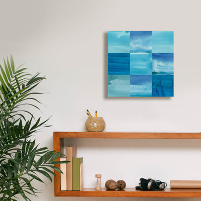  'Blue Jean Blues 2' by Alicia Longley Canvas Wall Art, 12" x 12"