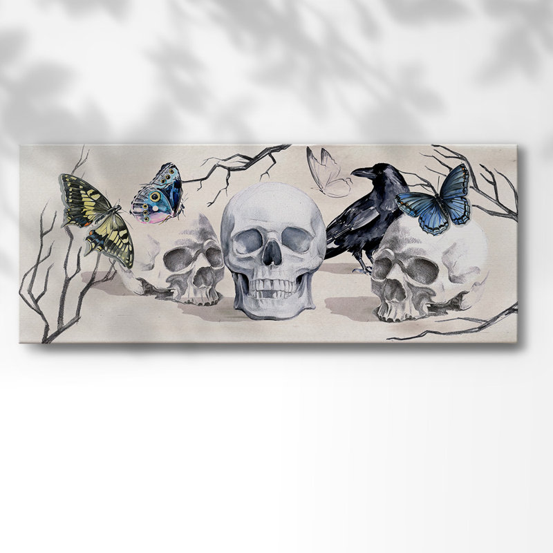 " Nevermore Collection D ", 8" H x 20" W x 1.5" D
