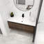 Armoire de salle de bain 48 po avec lavabo, portes et tiroir à fermeture en douceur, montage flottant, 48 po x 18 po-126528493