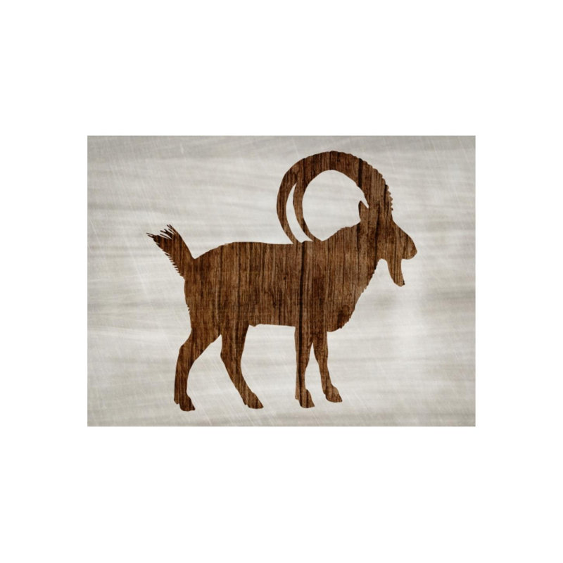 Wood Wildlife I Print by Isabella Burton, Image Brush Gel, 24" H x 32" W x 1.5" D