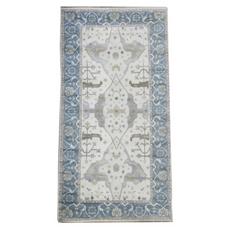 Tapis ivoire 9us18 Oushak