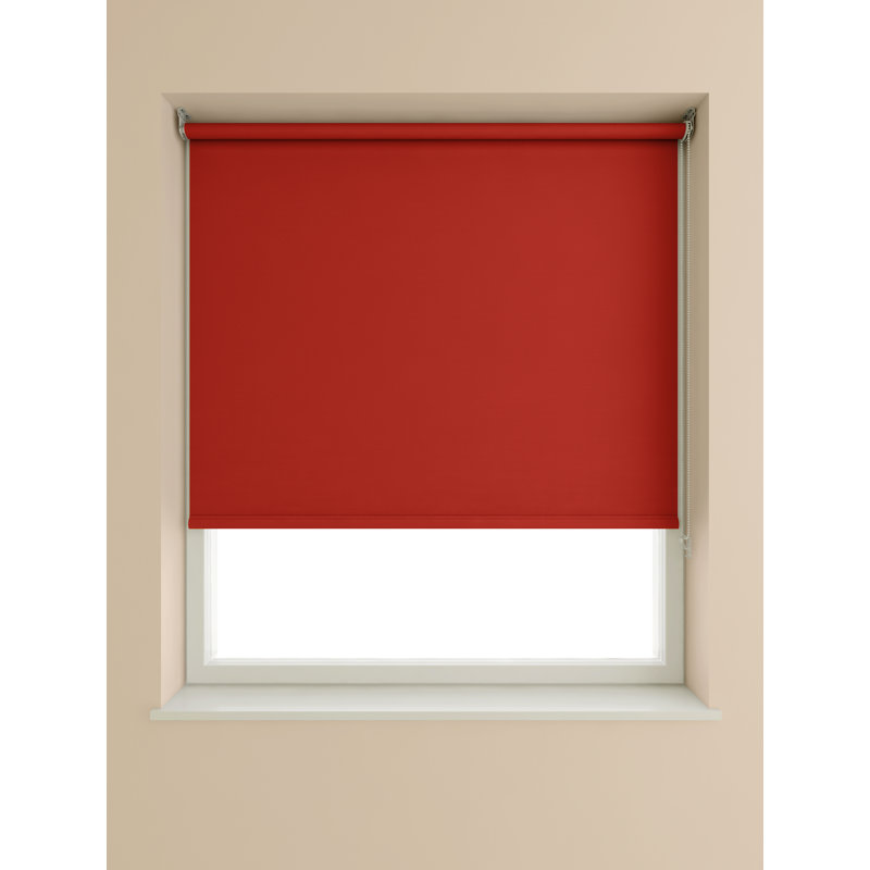 Blackout Roller Blind, 60cm W x 175cm L, Deep Red