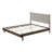 Roomfitters Queen Rubber Wood Platform Bed Frame with Headboard, Mid Century Modern Mattress Foundation, Walnut + Light Gray-1997543874-1997543875