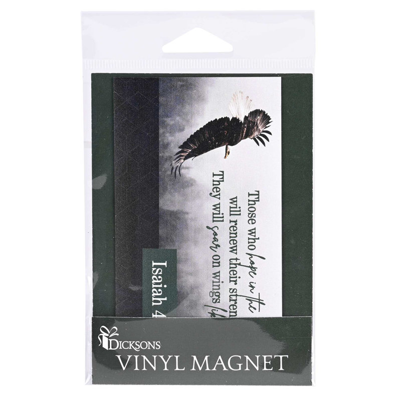 Magnet Eagle Isaiah 40:31 5x2.75