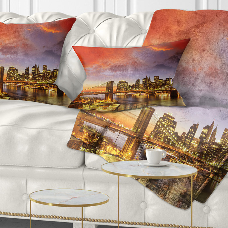 Coussin lombaire à l’hiver cityscape photo manhattan