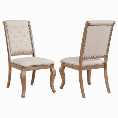 Chaise de salle à manger capitonnée (ensemble de 2)