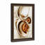 Toile murale aux formes abstraites tourbillonnantes en bronze et or-1254271904