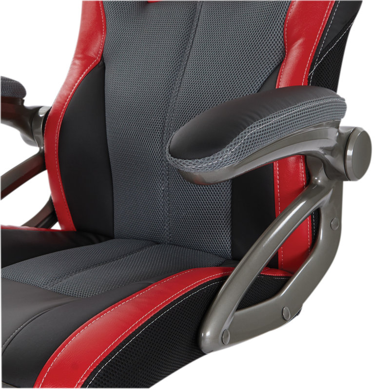 Fauteuil de jeu Lahey, Rouge / titane