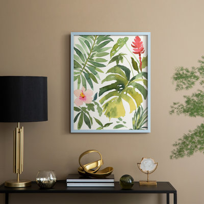 Tropical Farrago II, reproduction encadrée - bois massif