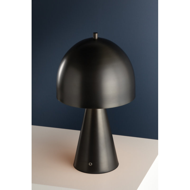 HOPKINTON Rechargeable Table Lamp, Black, Black