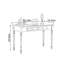Bureau simple noir de style américain-748378034