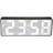 Table Clock Rectangle Plastic Tabletop Clock with Alarm Function 6.25 Inches-1292983428