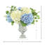 Mélange d'hortensias dans un vase décoratif-696341758