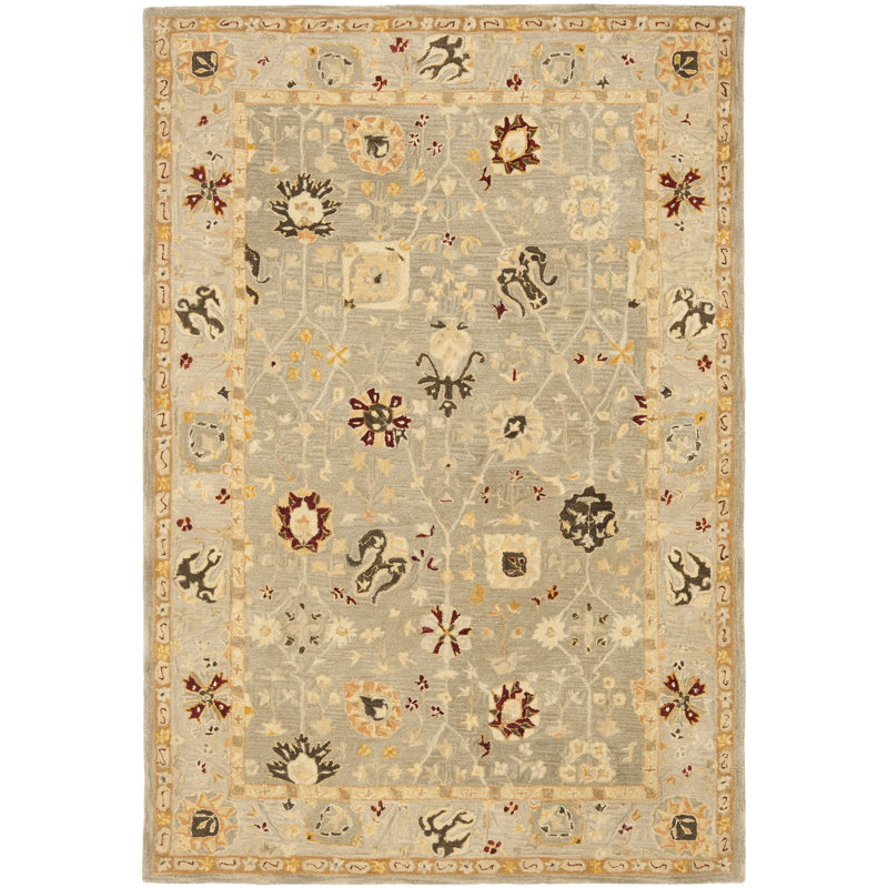 Tapis oriental en laine touffeté à la main Tingley, Rectangle 5 pi x 8 pi