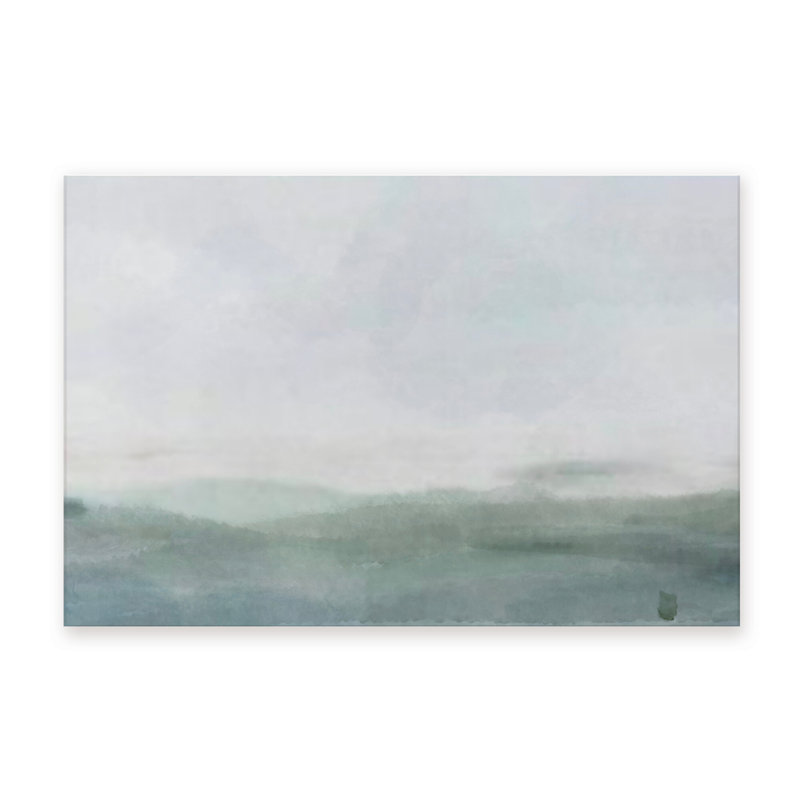 Coastal Retreat Cerulean Serenity, 16" H x 24" W x 1.5" D, Wrapped Canvas, Does Not Apply