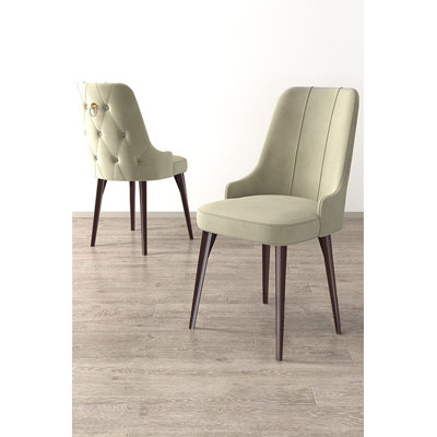 Ensemble de chaises élégantes (6 pièces), crème et brun, 18,1 po x 37,0 po x 18,1 po | Structure 100% métal, dossier en mousse 22 po et siège en mousse 28 po | Parfait pour les maisons modernes, les hôtels et les espaces repas, design durable et élégant