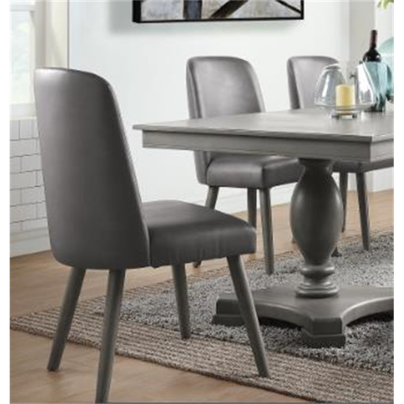 Chaise de salle à manger rembourrée Fecteau