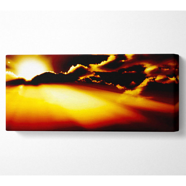 Ebern Designs Sun Bursting Through The Clouds - Wrapped Canvas Print ...