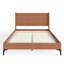 Lit plateforme Gario Mid-Century avec structure en bambou et coins arrondis-126137667-126137666