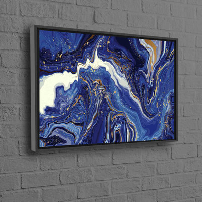 Art mural abstrait en marbre sur toile de coton pour décoration intérieure moderne