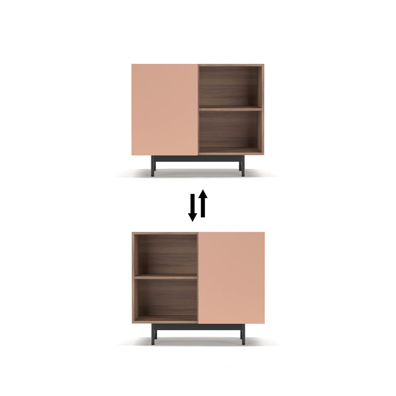 Jorde Standard Accent Chest, Walnut/Pink