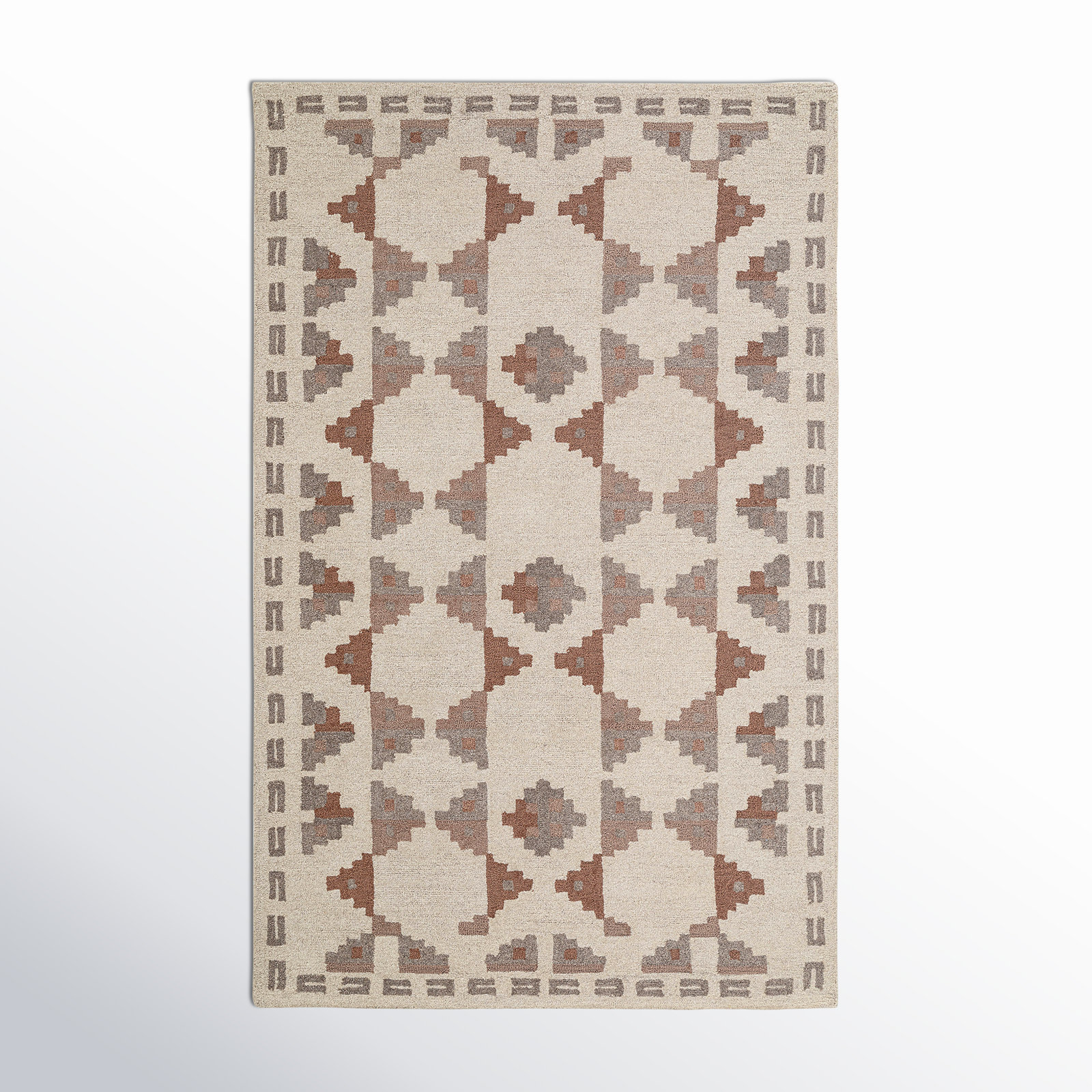 Elsey Hand Tufted Wool Rug, Rectangle 5' x 8'
