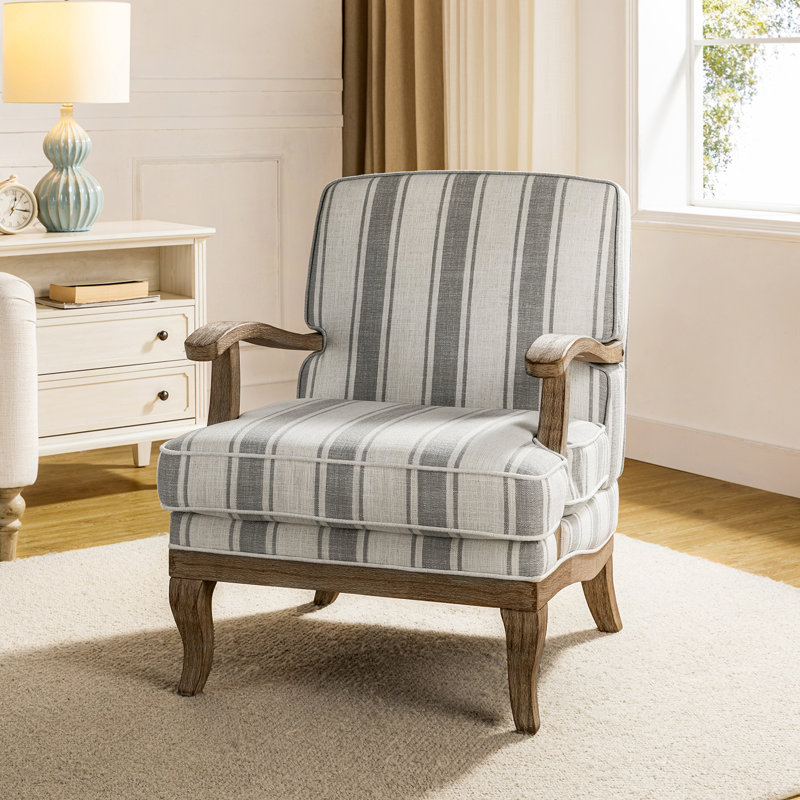 Upholstered Armchair, Grey