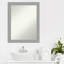 Miroir de salle de bain mural en nickel brossé-719746320