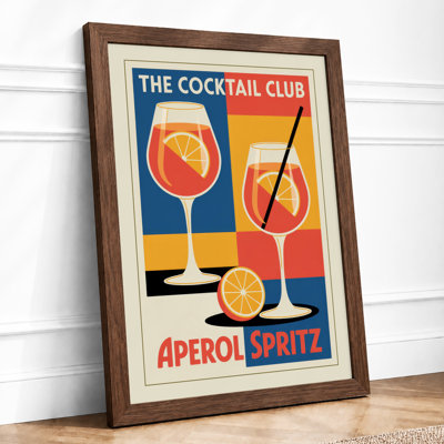 Cocktail Club Aperol Art Deco - Print