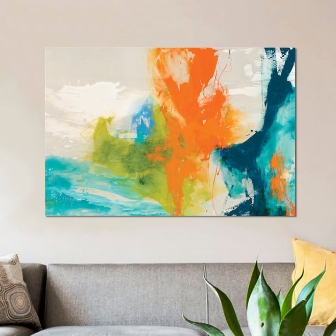 «Tidal Abstract I» par Sisa Jasper, reproduction sur toile tendue sur châssis, H 12 po x l 18 po x P 1,5 po