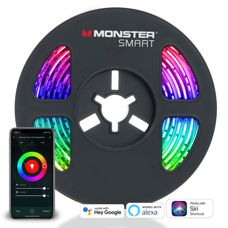 Smart 6.5 ft Multicolor LED Light Strip, Mobile App Control