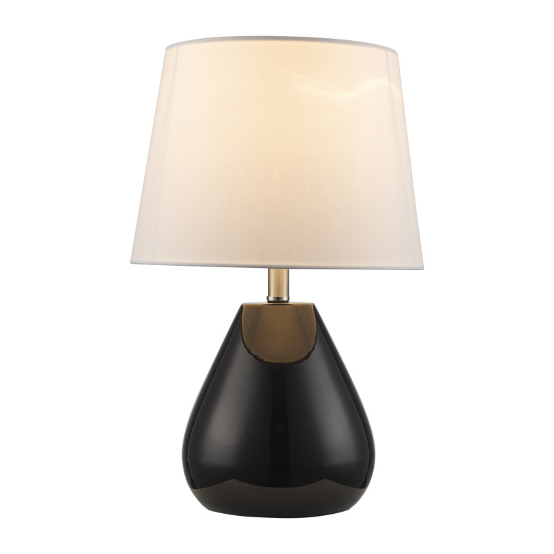 Lampe de table en céramique Borgwald, Noir